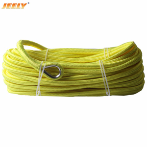 Núcleo de UHMWPE de 10 mm * 30 m con cubierta de poliéster Cuerda de cabrestante sintética trenzada doble