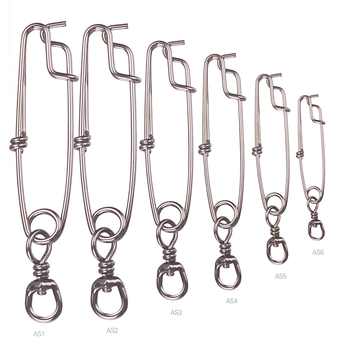Snap AS2 de acero inoxidable con BL Swivel para pesca submarina Long Line Fishing