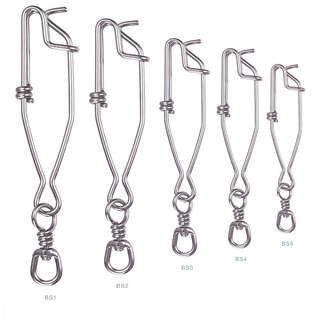 Broche tipo B de acero inoxidable con giratorio para pesca submarina, pesca con palangre