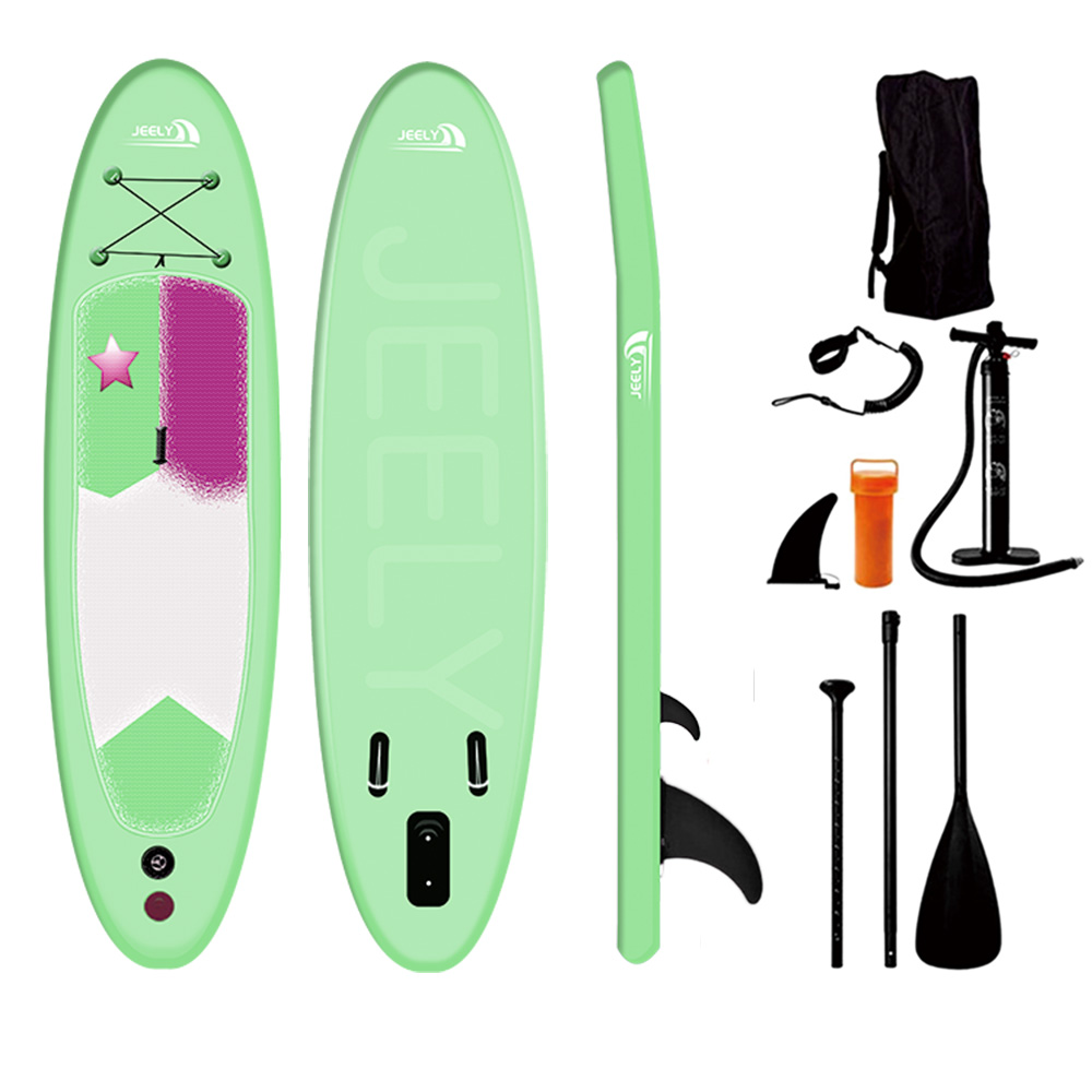 Tabla de paddle inflable antideslizante de color simple Yoga Sup