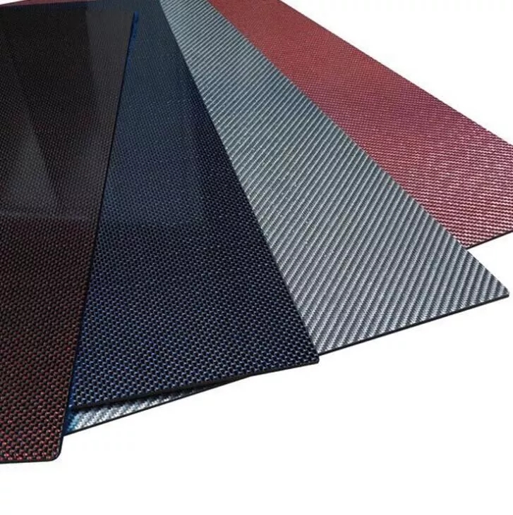 Panel de fibra de carbono 3k para artículos automotrices, aeroespaciales y deportivos